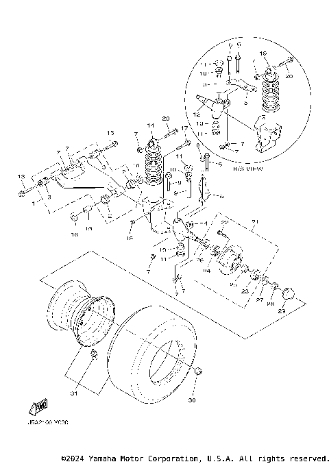 FRONT SUSPENSION & WHEEL