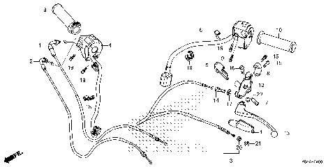 HANDLE LEVER@SWITCH@CABLE