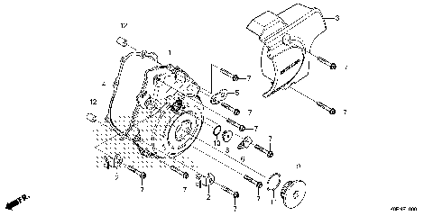 LEFT CRANKCASE COVER