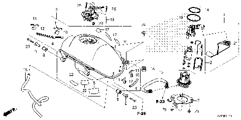 FUEL TANK (CRF300LRA)