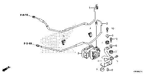 ABS MODULATOR@BRAKE PIPE