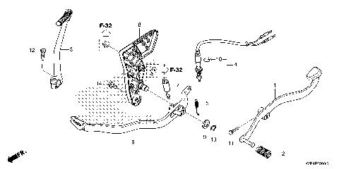 PEDAL@KICK STARTER ARM
