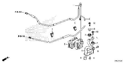 ABS MODULATOR@BRAKE PIPE