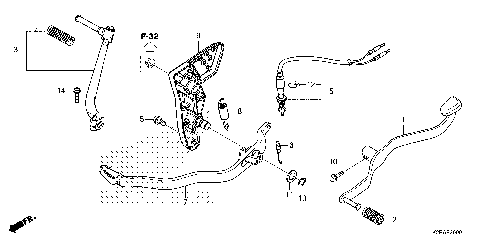 PEDAL@KICK STARTER ARM