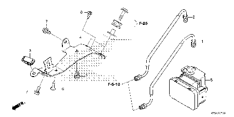 ABS MODULATOR@BRAKE PIPE