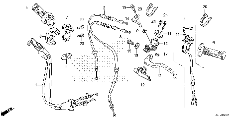 HANDLE LEVER@SWITCH@CABLE
