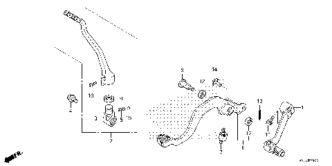 PEDAL@KICK STARTER ARM