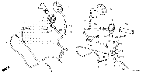 HANDLE LEVER@SWITCH@CABLE
