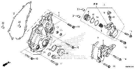 LEFT CRANKCASE COVER