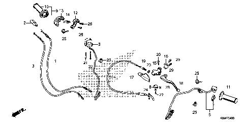 HANDLE LEVER@SWITCH@CABLE