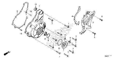 LEFT CRANKCASE COVER