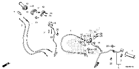 HANDLE LEVER@SWITCH@CABLE