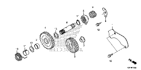 KICK STARTER SPINDLE
