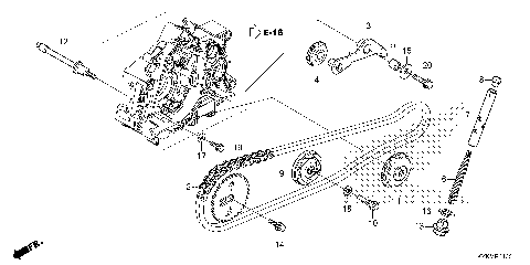 CAM CHAIN@TENSIONER