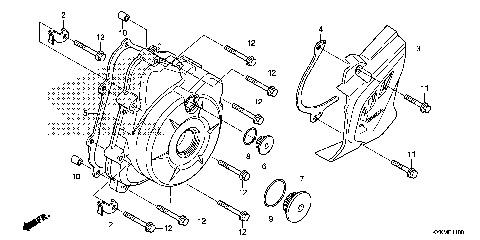 LEFT CRANKCASE COVER