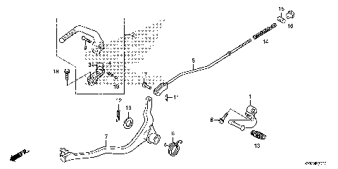 PEDAL@KICK STARTER ARM