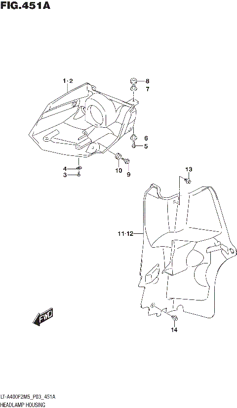 HEADLAMP HOUSING