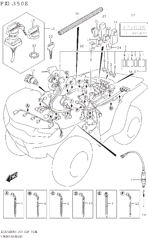 WIRING HARNESS ((LT-A750XP,LT-A750XPZ):(P03,P28))