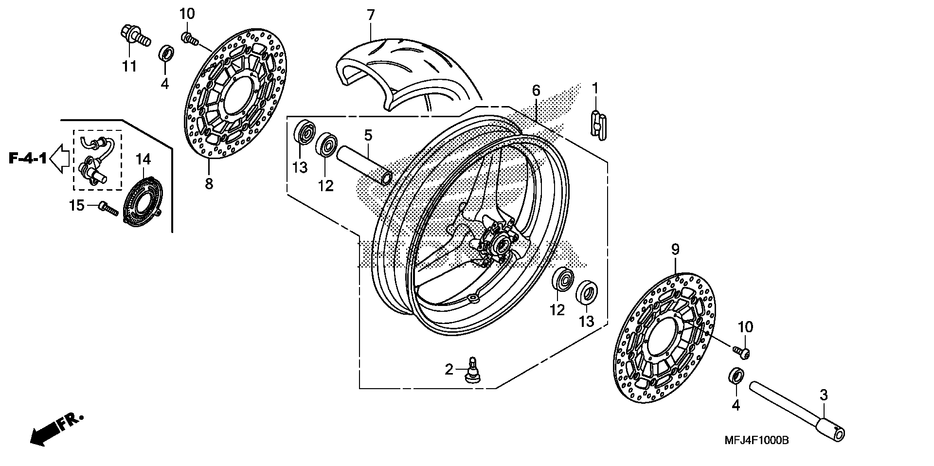 2010 Honda CBR600RR 3AC FRONT WHEEL Motorcycles Parts Finder