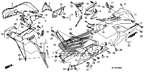 LOWER COWL (CBR600RR'07,