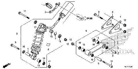 REAR SHOCK ABSORBER (2)