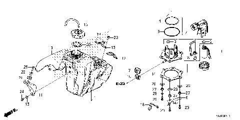 FUEL TANK (CRF450RX)