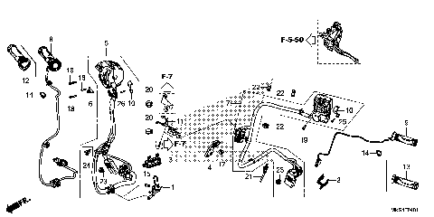 HANDLE LEVER@SWITCH@CABLE