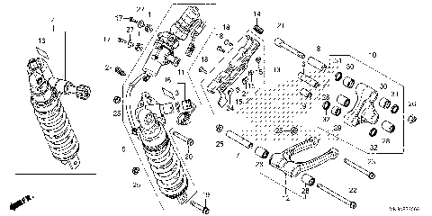 REAR SHOCK ABSORBER