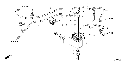 ABS MODULATOR@BRAKE PIPE