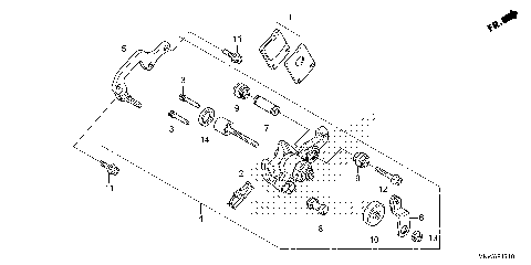 PARKING BRAKE CALIPER