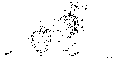 HEADLIGHT (CB650RAC)