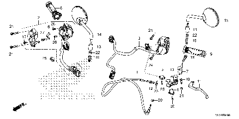 HANDLE SWITCH@LEVER@CABLE