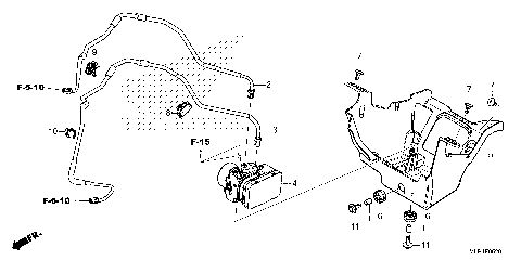 ABS MODULATOR@BRAKE PIPE