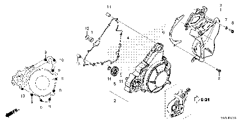 GENERATOR COVER@LEFT REAR