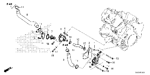 THERMOSTAT@WATER HOSE