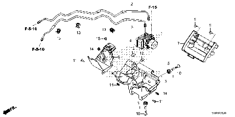 ABS MODULATOR@BRAKE PIPE