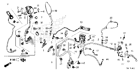 HANDLE SWITCH@LEVER@CABLE