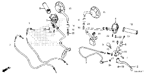 HANDLE LEVER@SWITCH@CABLE