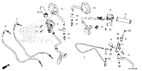 HANDLE LEVER@SWITCH@CABLE