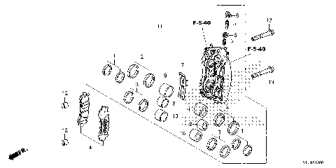 RIGHT FRONT BRAKE CALIPER