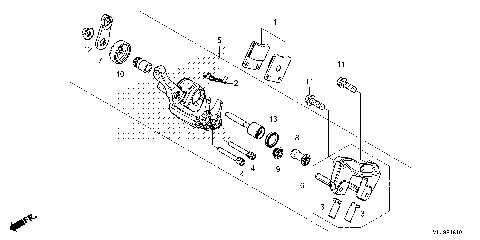 PARKING BRAKE CALIPER