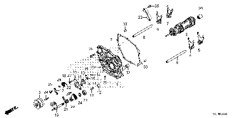 SHIFT DRUM@SHIFT FORK