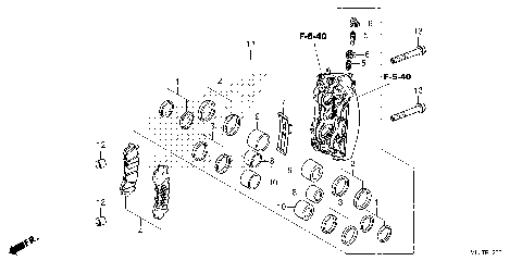RIGHT FRONT BRAKE CALIPER