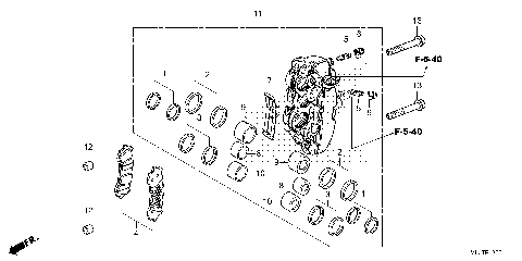 LEFT FRONT BRAKE CALIPER
