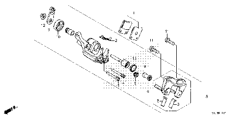 PARKING BRAKE CALIPER