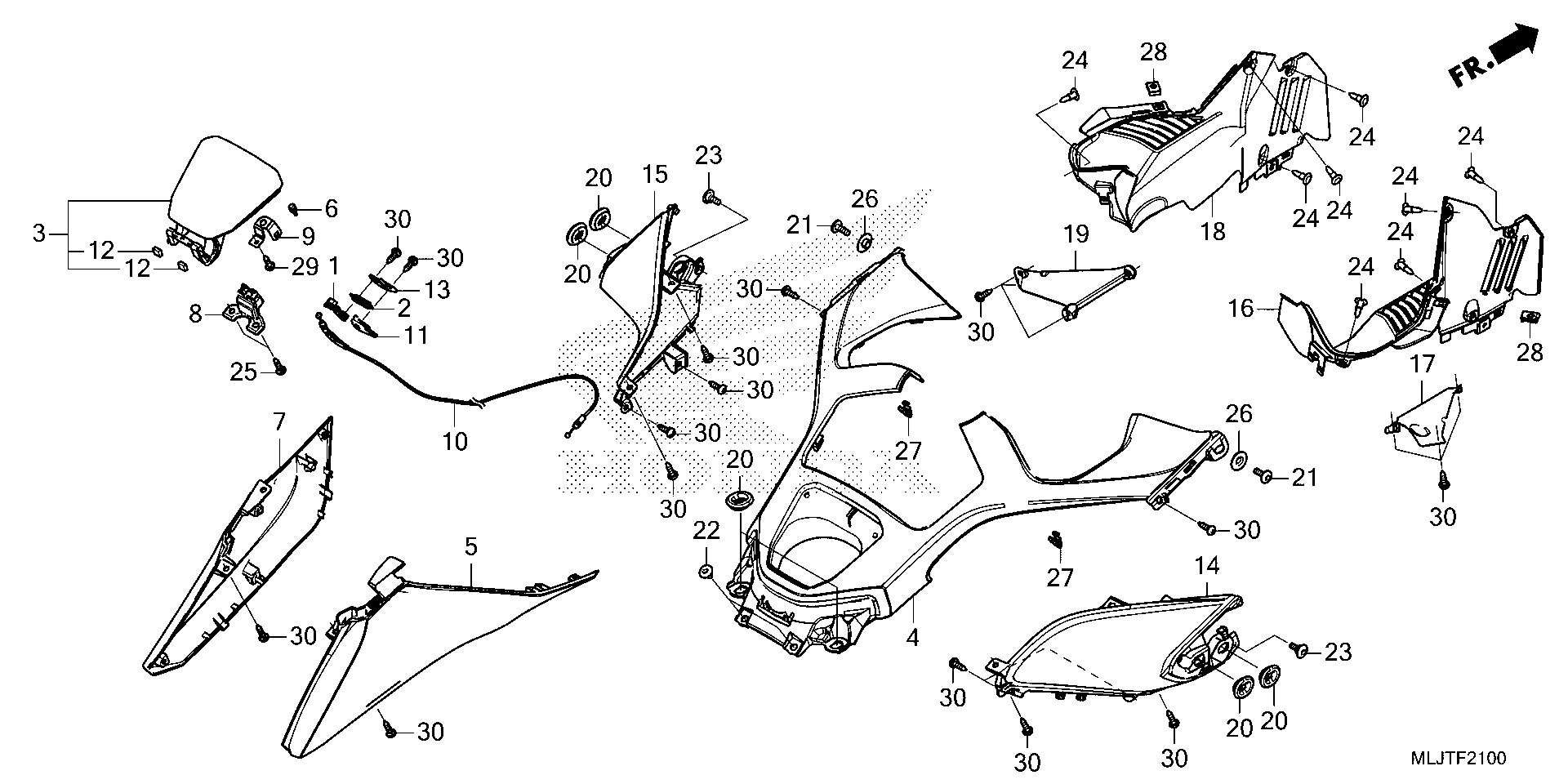 2026 Honda GL1800 3AC SHELTER Motorcycles Parts Finder Diagrams
