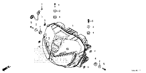 HEADLIGHT (CRF1100A/D)
