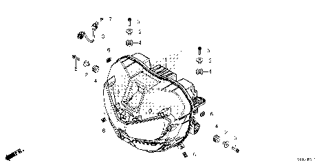 HEADLIGHT (CRF1100A4/D4)