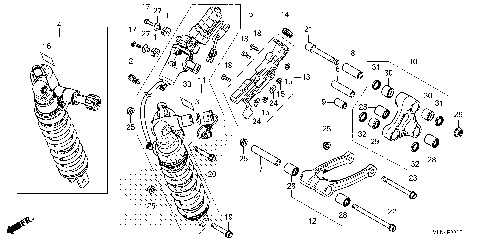 REAR SHOCK ABSORBER