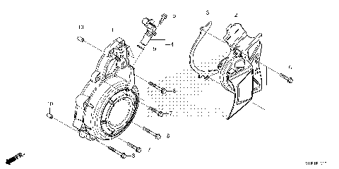 LEFT CRANKCASE COVER